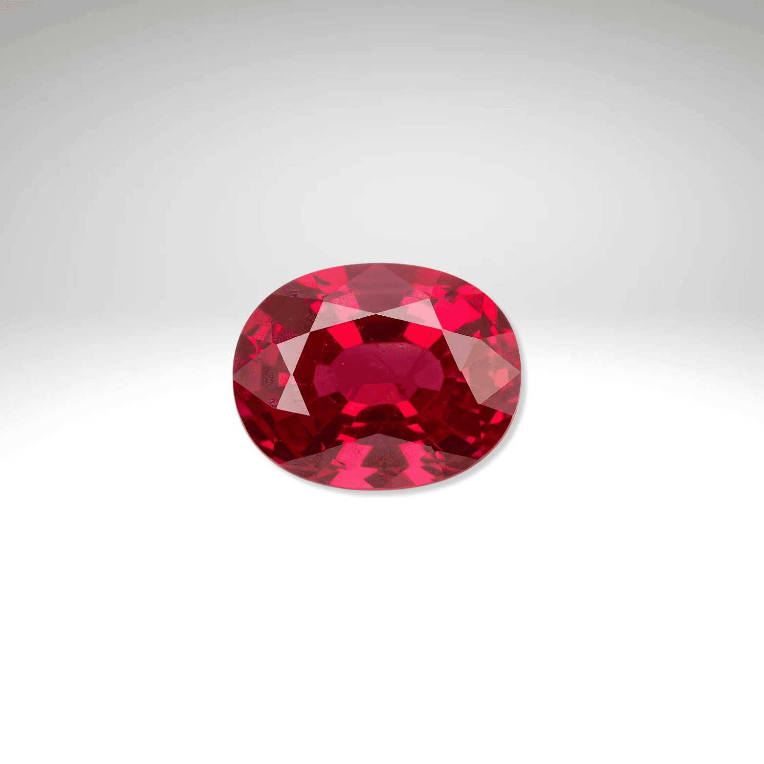 Rubis rouge facetté